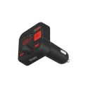 SAVIO TR-15 TRANSMITER FM Z WYŚWIETLACZEM, BLUETOOTH I ŁADOWARKĄ PD USB-C USB-A QUICK CHARGE, BASS BOOST SAVIO