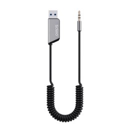 SAVIO TRANSMITER AUX, USB, BLUETOOTH 5.3, FUNKCJA ZESTAWU GŁOŚNOMÓWIĄCEGO, TR-16 SAVIO