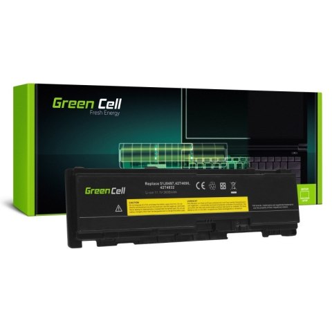 GREEN CELL BATERIA LE149 51J0497 42T4833 42T4832 DO LENOVO THINKPAD T400S T410S T410SI 3600MAH 11.V Green Cell