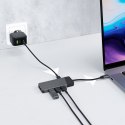 GREEN CELL HUB USB-C ADAPTER GC CONNECT 7W1 (3XUSB 3.1, HDMI 4K 60HZ, USB-C PD 85W, MICROSD/SD) Green Cell