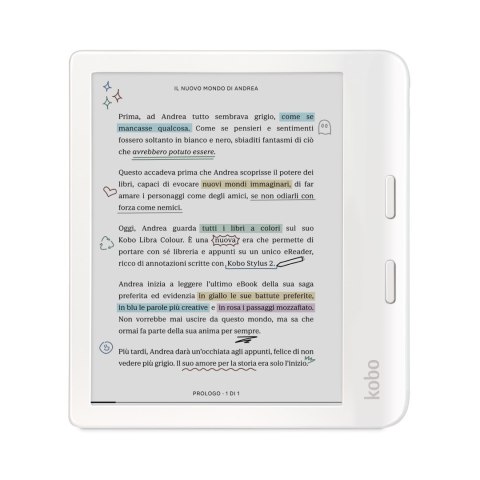 Ebook Kobo Libra Colour 7" E-Ink Kaleido 3 32GB WI-FI White KOBO