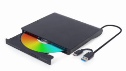 GEMBIRD ZEWNĘTRZNA NAGRYWARKA DVD 8X, CD 24X USB 3.1 SLIM CZARNA GEMBIRD