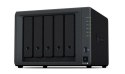 NAS Synology DS1522+; Tower; 5x (3.5" SATA HDD); AMD Ryzen R1600; 8 GB DDR4 ECC SODIMM (max. 32GB), 4 x 1GbE RJ-45 Synology