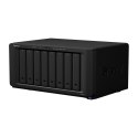 NAS Synology DS1821+; Tower; 8x (3.5"/2.5" SATA HDD/SSD); AMD Ryzen V1500B;,4 GB DDR4 (max. 32GB),4 x 1GbE RJ-45 Synology