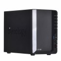 NAS Synology DS224+; Tower; 2x (3.5" SATA HDD); Intel Celeron J4125;,2GB DDR4 (max. 6GB), 2x 1GbE RJ-45 Synology