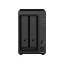 NAS Synology DS723+; Tower; 2x (3.5" SATA HDD); AMD Ryzen R1600;,2GB DDR4 ECC (max. 32GB), 2x 1GbE RJ-45 Synology