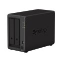 NAS Synology DS723+; Tower; 2x (3.5" SATA HDD); AMD Ryzen R1600;,2GB DDR4 ECC (max. 32GB), 2x 1GbE RJ-45 Synology