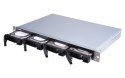 Qnap TL-R400S Expansion unit, 1U rackmount, 4x 2.5/3.5" SATA, with a QXP-400eS-A1164 PCIe SATA host card and 1 SFF-8088 to SFF-8 QNAP