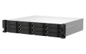 Qnap TS-1264U-RP-8G, 2U, 12 x 2.5"/3.5" SATA, Intel Celeron N5095 4C/4T, 8 GB DDR4 onboard not expandable, 2 x 2.5GbE, Redundant QNAP