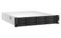 Qnap TS-h1887XU-RP-E2334-16G, 2U, 12 x 2.5"/3.5" + 6 x 2.5" SATA, Intel Xeon E-2334 4C/8T, 16GB UDIMM DDR4 ECC (Max. 128GB), 2 x QNAP