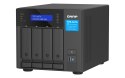 Qnap TVS-h474-PT-8G, Tower, 4 x 2.5"/3.5" SATA , Intel Pentium Gold G7400 2C/4T, 8GB (1x 8GB) DDR4 SODIMM (Max. 128GB), 2 x 2.5G QNAP