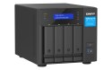 Qnap TVS-h474-PT-8G, Tower, 4 x 2.5"/3.5" SATA , Intel Pentium Gold G7400 2C/4T, 8GB (1x 8GB) DDR4 SODIMM (Max. 128GB), 2 x 2.5G QNAP