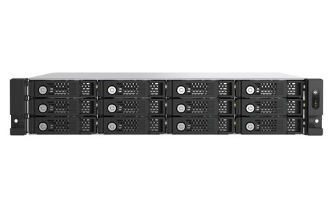 Qnap TL-R1200PES-RP Expansion unit, 12-bay 2U rackmount, 12x 2.5/3.5" SATA, 2 ports (SFF-8644 1x2), redundant PSU, without rail  QNAP