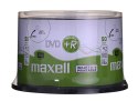 MAXELL DVD+R 4,7GB, 50 szt. w opakowaniu cake (szpindel). Prędkość zapisu 16X, 120 min. Płyty do nadruku atramentowego. Przeznac Maxell