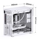 Jonsbo D41 MESH Screen ATX Tempered Glass - white Jonsbo