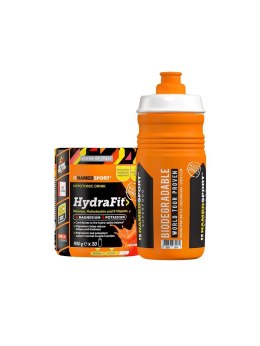 Napój hipotoniczny NAMEDSPORT Hydrafit pomarańczowy 400g + bidon gratis NAMEDSPORT