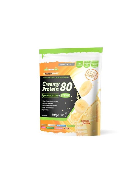 Odżywka białkowa NAMEDSPORT Creamy protein 80 / banan 500g NAMEDSPORT