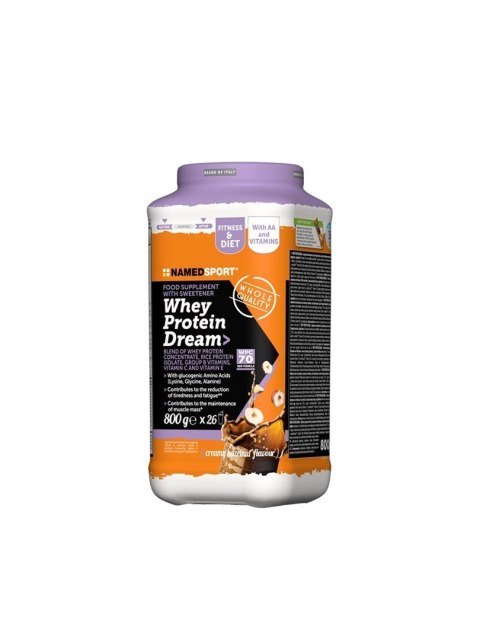 Odżywka białkowa NAMEDSPORT Whey protein dream / orzech laskowy 800g NAMEDSPORT