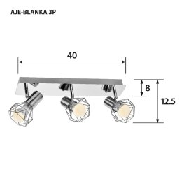 Listwa Activejet AJE-BLANKA 3P (120 W; E14 x 3) Activejet