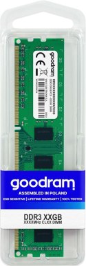 Pamięć GoodRam GR1600D3V64L11/8G (DDR3 DIMM; 1 x 8 GB; 1600 MHz; CL11) GoodRam