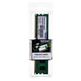 Pamięć Patriot Memory PSD34G16002 (DDR3 ECC; 1 x 4 GB; 1600 MHz; CL11) Patriot Memory