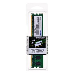 Pamięć Patriot Memory Signature PSD22G80026 (DDR2 DIMM; 1 x 2 GB; 800 MHz; CL6) Patriot Memory