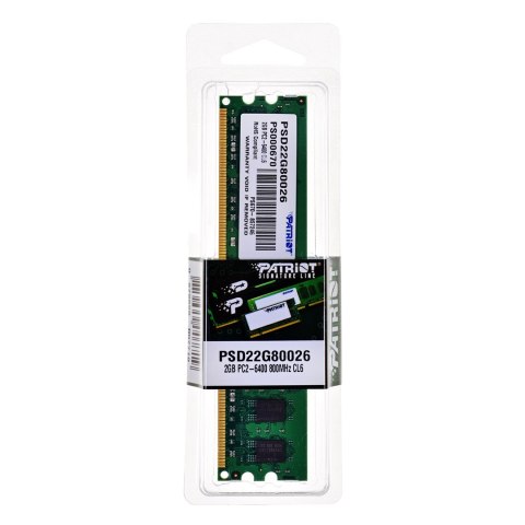 Pamięć Patriot Memory Signature PSD22G80026 (DDR2 DIMM; 1 x 2 GB; 800 MHz; CL6) Patriot Memory