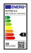 Taśma LED COB 5m barwa neutralna IP20 Activejet