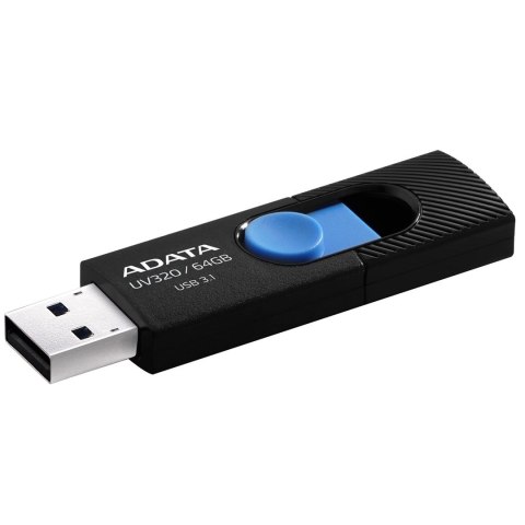 ADATA FLASHDRIVE UV320 64GB USB3.1 Black-Blue ADATA