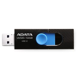 ADATA FLASHDRIVE UV320 64GB USB3.1 Black-Blue ADATA