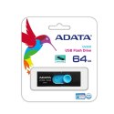 ADATA FLASHDRIVE UV320 64GB USB3.1 Black-Blue ADATA