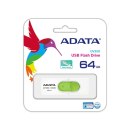 ADATA FLASHDRIVE UV320 64GB USB3.1 White-Green ADATA