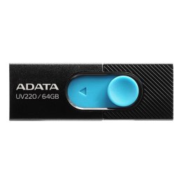 Pendrive ADATA UV220 AUV220-64G-RBKBL (64GB; USB 2.0; kolor czarny) ADATA