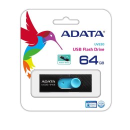 Pendrive ADATA UV220 AUV220-64G-RBKBL (64GB; USB 2.0; kolor czarny) ADATA