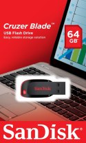 Pendrive SanDisk Cruzer Blade SDCZ50-064G-B35 (64GB; USB 2.0; kolor czarny) SanDisk