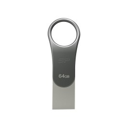 Pendrive Silicon Power Mobile C80 64GB Dual USB 3.1/Type-C Silver (SP064GBUC3C80V1S) Silicon Power