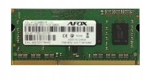 AFOX SO-DIMM DDR3 4G 1333MHZ MICRON CHIP LV 1,35V AFSD34AN1L AFOX