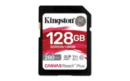 KINGSTON microSDXC Canvas 128GB React Plus UHS-II 280R/100W U3 V60 for Full HD/4K Kingston