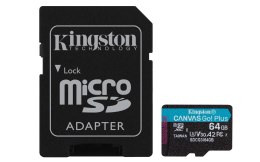 KINGSTON microSDXC Canvas Go Plus 64GB + adapter Kingston