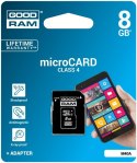 Karta GoodRam M40A-0080R11 (8GB; Class 4) GoodRam