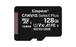 Karta pamięci Kingston Canvas Select Plus SDCS2/128GBSP (128GB; Class 10, Class A1; Karta pamięci) Kingston