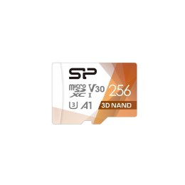 Karta pamięci Silicon Power microSDXC Superior Pro 256GB V30 UHS-1 U3 A1 + ADAPTER microSD-SD (SP256GBSTXDU3V20AB) Silicon Power