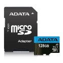 Karta pamięci z adapterem ADATA Premier AUSDX128GUICL10A1-RA1 (128GB; Class 10; + adapter) ADATA