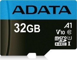 Karta pamięci z adapterem ADATA Premier AUSDH32GUICL10A1-RA1 (32GB; Class 10, V10; + adapter) ADATA