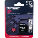 Karta pamięci z adapterem Patriot Memory EP Pro PEF512GEP31MCX (512GB; Class 10, Class A1, Class U3, V30; Adapter, Karta pamięci Patriot Memory