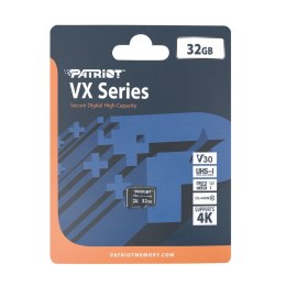 Patriot VX Micro SDXC 32GB 90/80 MB/s V30 U3 UHS-I Patriot Memory