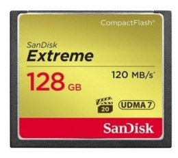 SANDISK COMPACT FLASH EXTREME 128GB 120 MB/s SanDisk