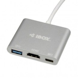 Adapter IBOX IUH3CFT1 (kolor srebrny) IBOX