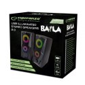 ESPERANZA GŁOŚNIKI 2.0 USB LED RAINBOW BAILA EGS103 Esperanza