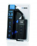 Hub IBOX USB 3.0 CZARNY 4-PORTY IUH3FB (4x USB 3.0; kolor czarny) IBOX